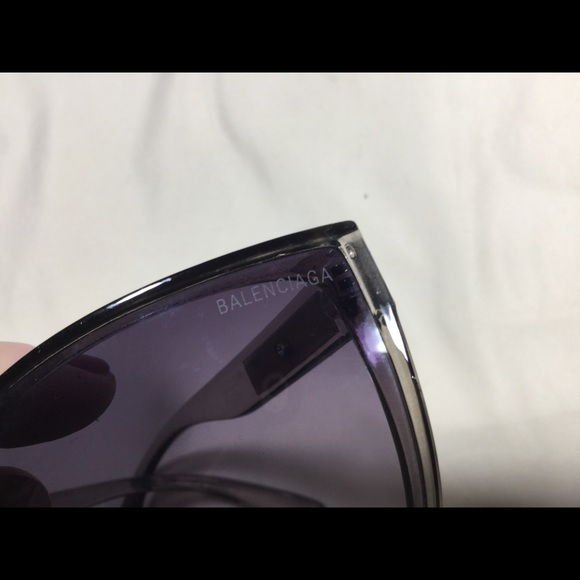 Balenciaga Gray Transparent Sunglasses